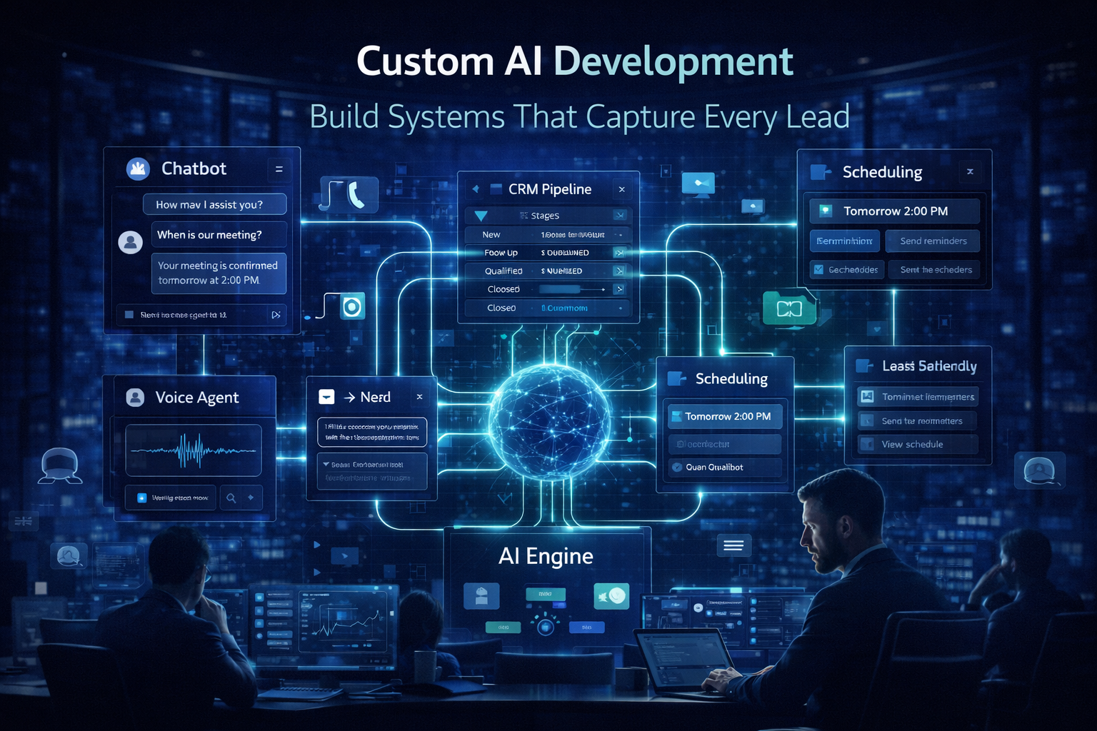 Custom AI Development for Business Automation & Leads