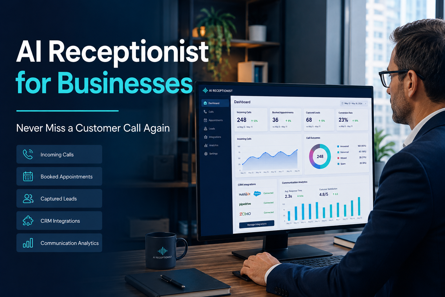 AI Receptionist for Businesses: Never Miss a Customer Call