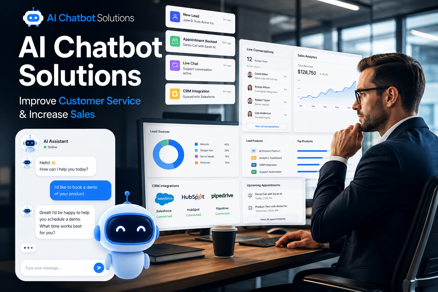 AI chatbot solutions for businesses
